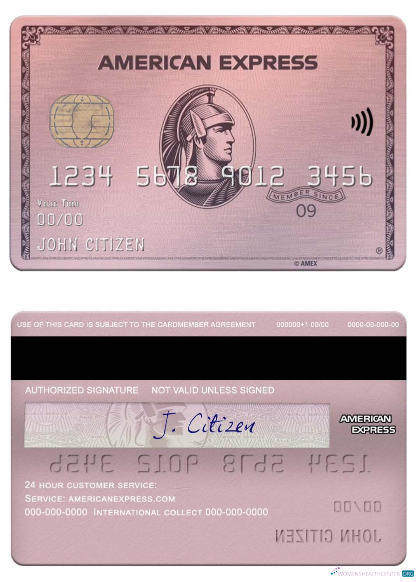 Download USA Indiana Centier bank american express rose gold card Photoshop template